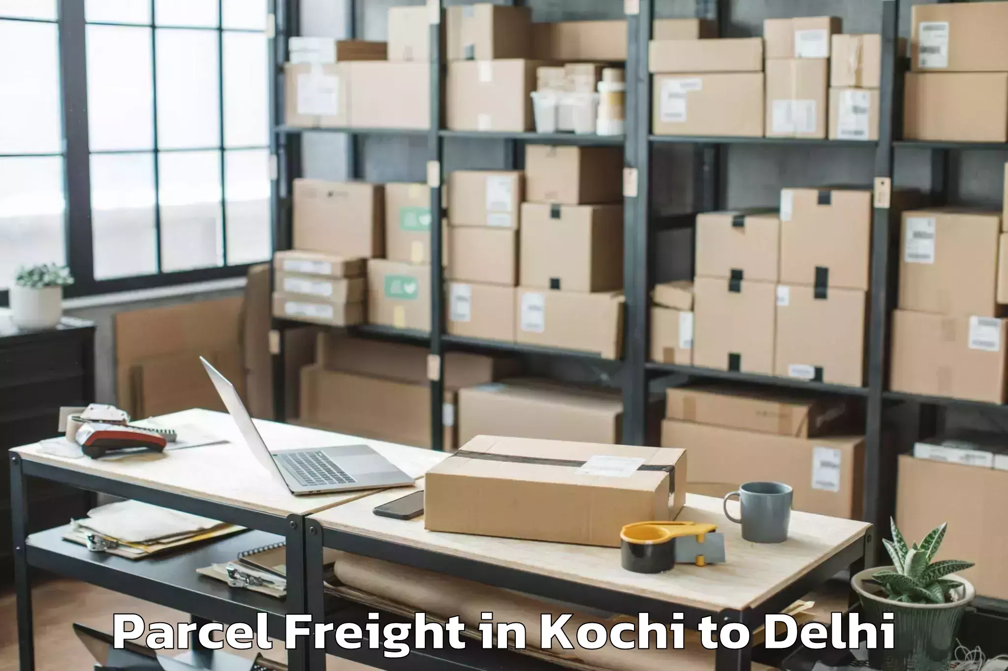 Reliable Kochi to Unity One Janakpuri Mall Parcel Freight